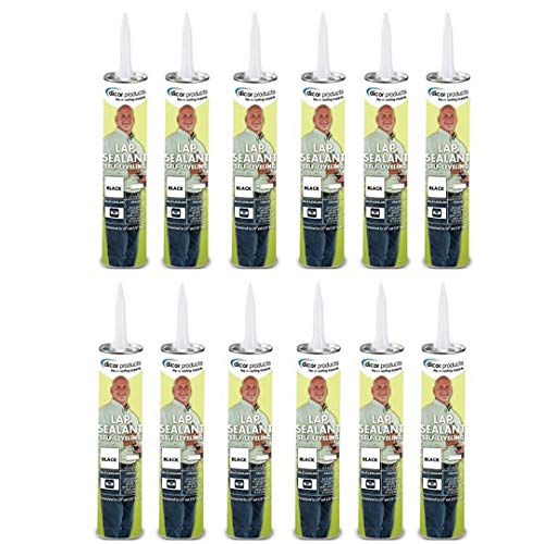 Dicor 501LSB-1 Epdm Lap Sealant, Self-Leveling, Black (12 Pack)