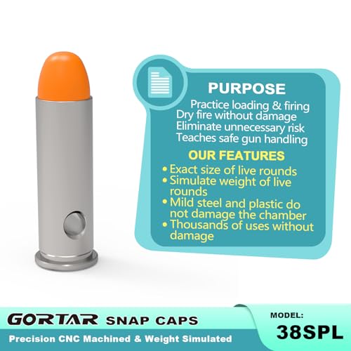 Image of Snap Caps Training Dummy Rounds Practice Safe Loading Firing Close to Real Weight