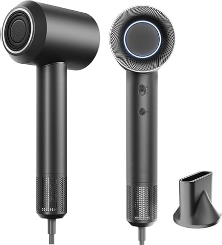 Secador De Cabelo De Alta Velocidade Com Motor Sem Escova e Secador De Cabelo Iônico Negativo Com Bo
