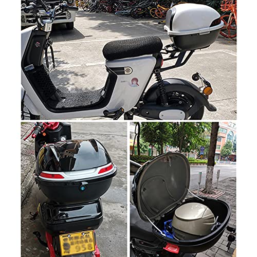Bauletto universale per moto, resistente, rigido, con kit di montaggio, per riporre il casco e i bagagli su scooter e biciclette