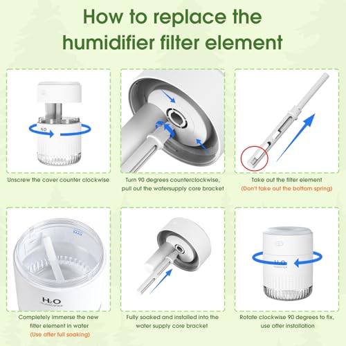 Image of 10 Pieces Humidifier Sticks Filter，Replacement Wick Humidifiers Filter Sticks, Humidifier Sticks Cotton Filter Refill Sticks Filter Replacement Parts for KARFUN 350ml Mini Humidifier