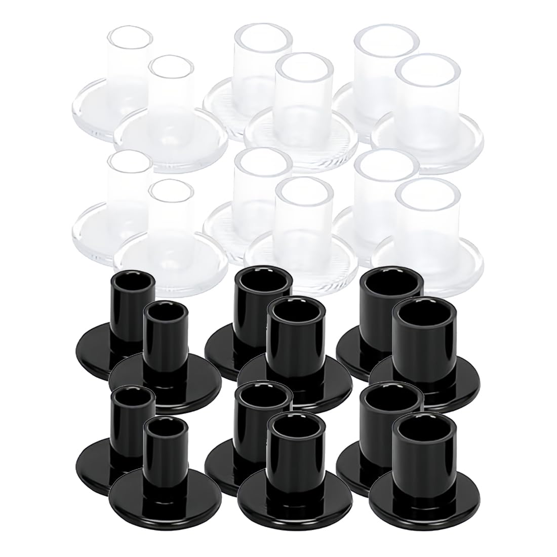 DEFGNOP Protector de Tacón Alto, Tacos para Tacones 12 pares, Protectores Zapatos de Mujer para Razas, Bodas, Ocasiones formales