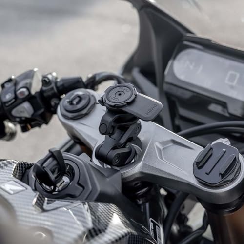 Image of Quad Lock Motorcycle Fork Stem Mount PRO Kit with Vibration Dampener and MAG Phone Case for Galaxy S22+
