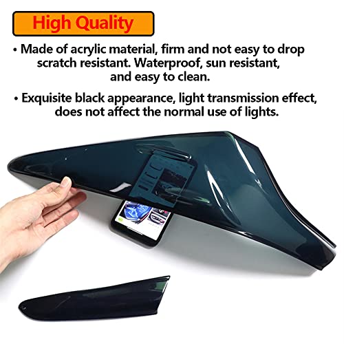 Xhfarce Tail Light Lamp Cover Guard Trim 4Pcs Tail Light Frame Bezels Decoration Compatible with Toyota Camry 2024 2023 2022 2021 2020 2019 2018 Accessories by Xhfarce - Image 6