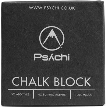 Psychi Climbing Chalk Blocks, 60g Pure Magnesium Carbonate Gym Chalk