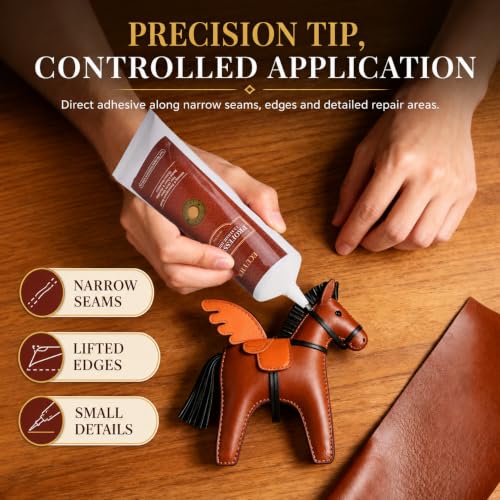 Wqapey Leather Glue 4.32oz Flexible