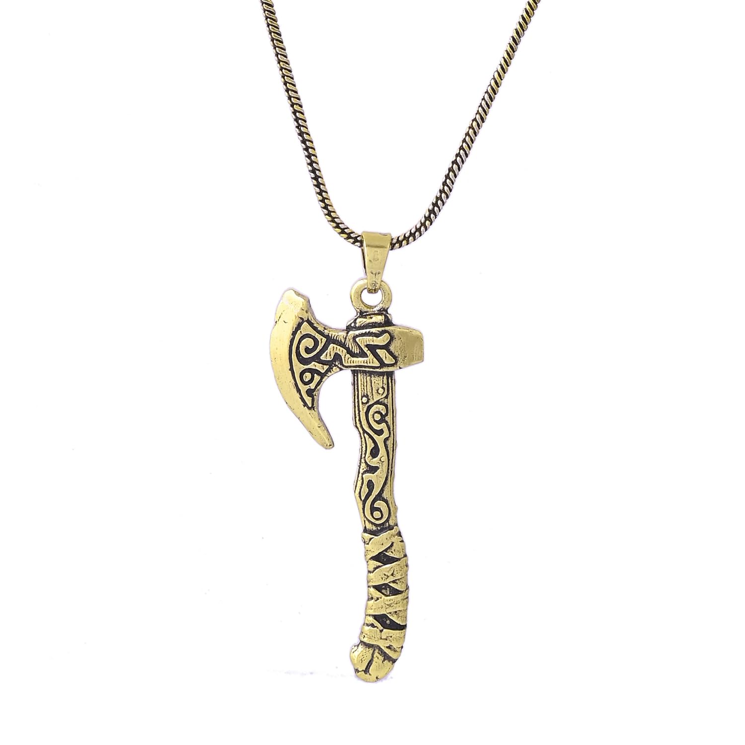 Statement Axe Of Valor Mens Pendant|Casual|Trendy|Gift For Mens|Rakhi Gift For Brother-image-31
