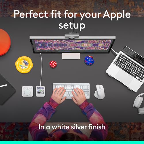 Image of Logitech MX Master 4 for Mac, Ergonomic Bluetooth Mouse with Advanced Performance Haptic Feedback, Ultra-Fast Scrolling, USB-C Charging, MacOS, iPadOS, Windows - White Silver