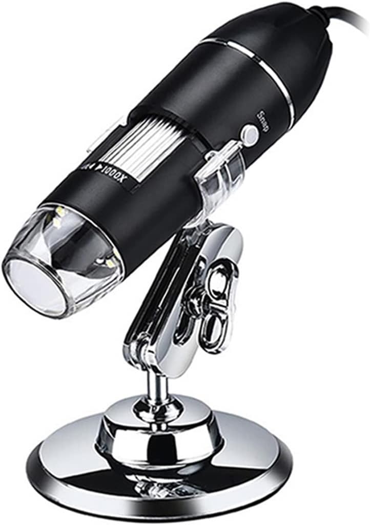 Microscope Accessories Kit 1600X 8 LED Zoom Electronic