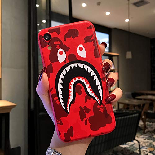 ERUIOLA Kplvet iPhone-XR Case,Ultra Soft Embossed Craft Non Faded Durable Coloring Slim Thin 6.1 iPhone XR Case,Street Fashion iPhone-Case Designer Basic Protective Phone Cover (Red ShaYu)