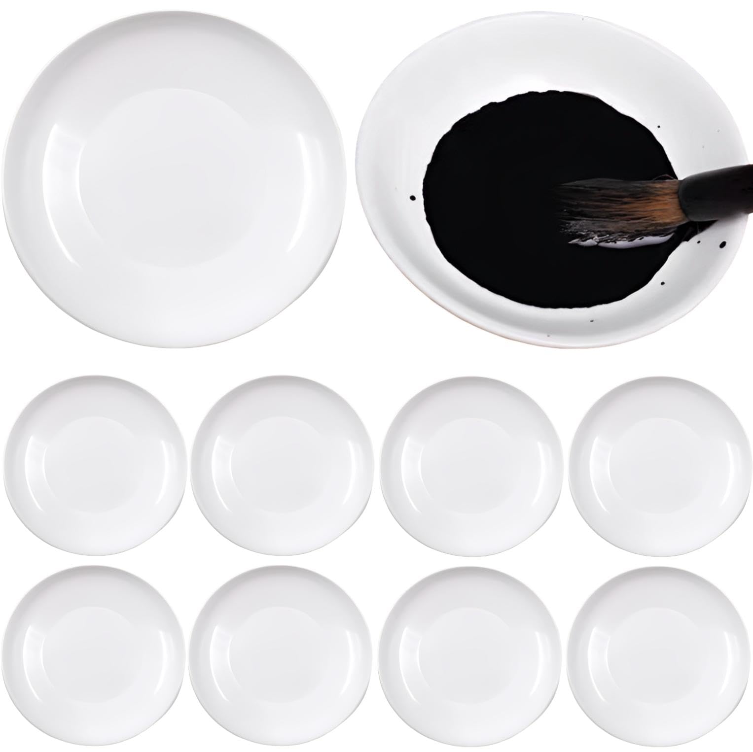 Amazon.co.jp: fogman 水彩パレット 塗装パレット 皿 墨皿 絵皿