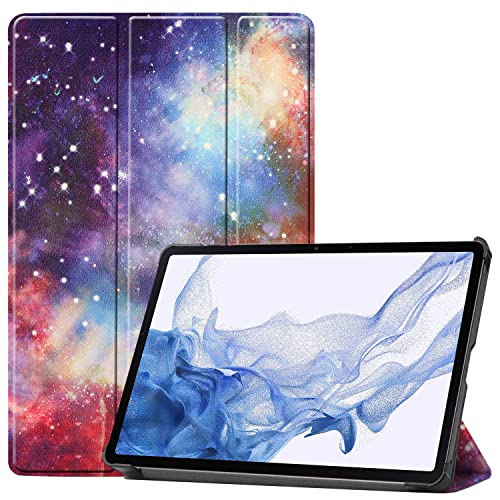 FKQLH Funda para Galaxy Tab S9 2023, Slim PU Cuero Carcasa con Función de Soporte Cover Case para Samsung Galaxy Tab S9 11 Pulgada 2023 SM-X710/X716, Galaxia