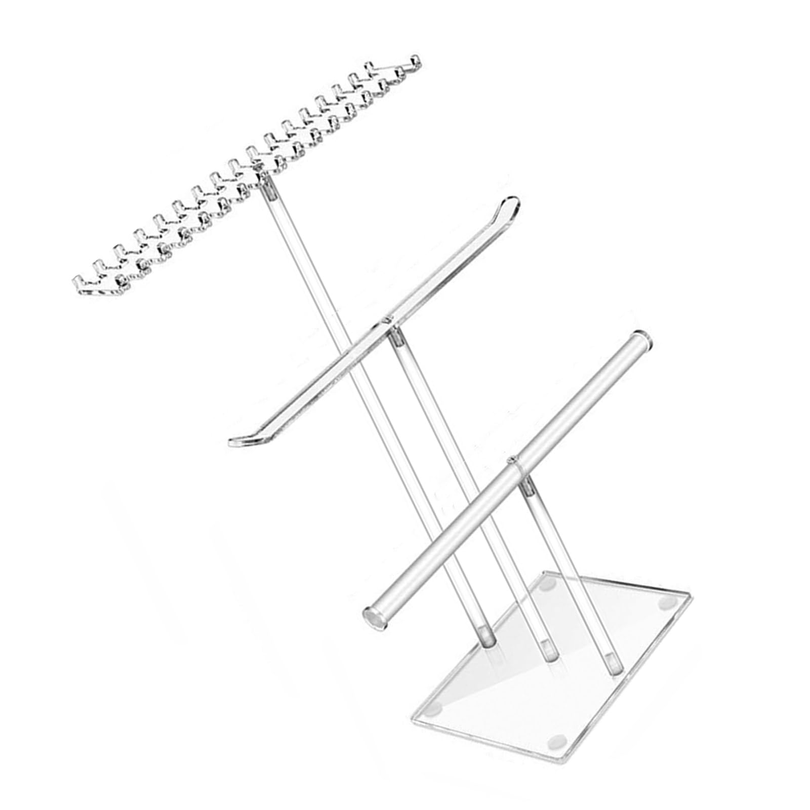 RAFGALDEX Portable Acrylics Jewelry Organizers Stand Space Saving Necklace and Holder Fashionable Home Accessory Display Stand