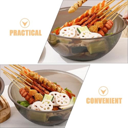 Tazón acrílico para mezclar alimentos 30 cm gris miniatura 7
