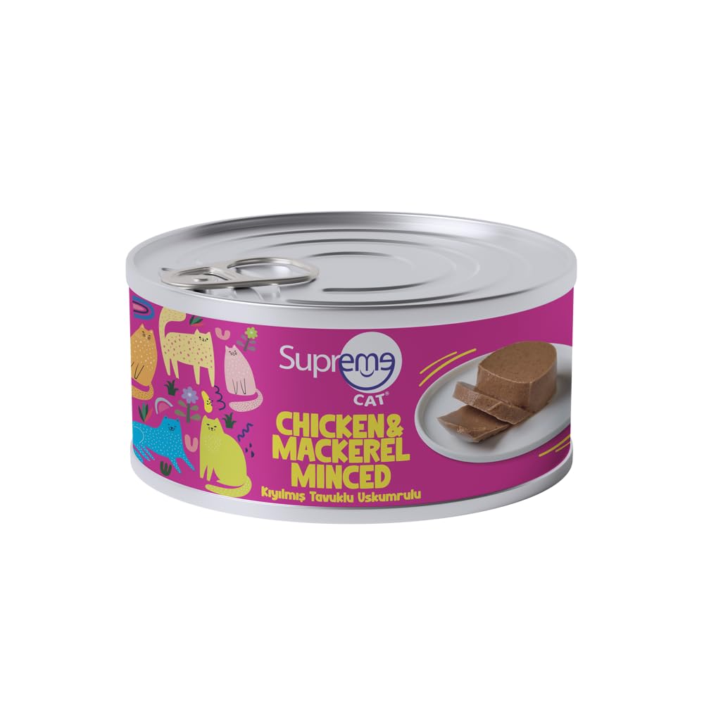 Kıyılmış Tavuklu Uskumrulu Yaş Kedi Maması 85 gr