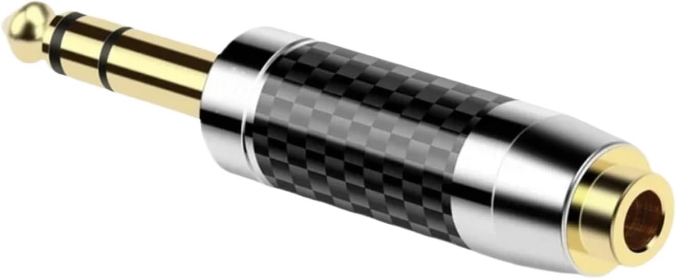 Headphone Adapter 6.5mm to 2. 3. 4.4mm Jack Audio Converter Earphones Male Female Connector(Black 3.5mm)