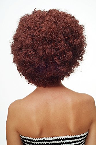 WIG ME UP - Perruque Afro, Brune, Acajou, Style Hair Tokyo, Funk, Disco PW0011-P30