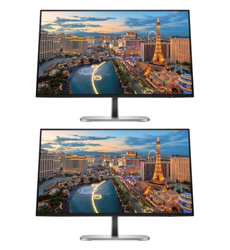 Image of HP Series 5 Pro 24-inch 524pf Full HD (1920 x 1080) 100Hz 5ms LCD IPS Monitor, 2-Pack Bundle, Low Blue Light, HDMI, DisplayPort, USB Hub