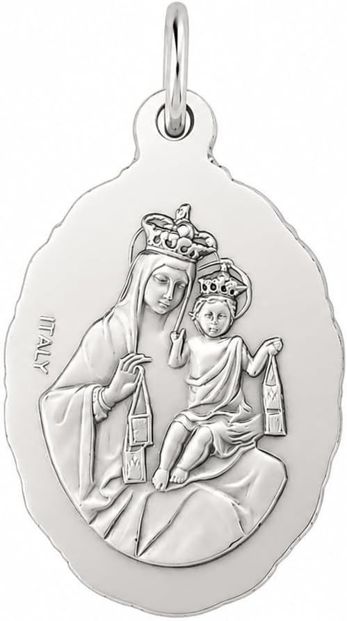 I G J CARMEL SCAPULAR MEDAL (OUR LADY OF MOUNT CARMEL - VIRGIN OF CARMEL) - 100% MADE IN ITALY image 4