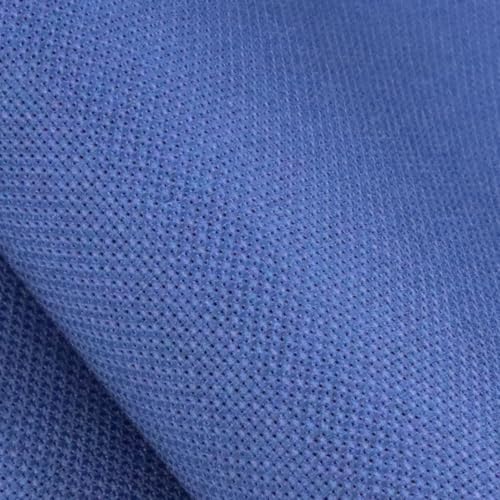 Image of KCS 59 inch x one Yard (93cmx149cm) 18 Count Cotton Aida Cloth Cross Stitch Fabric (Jeans Blue)