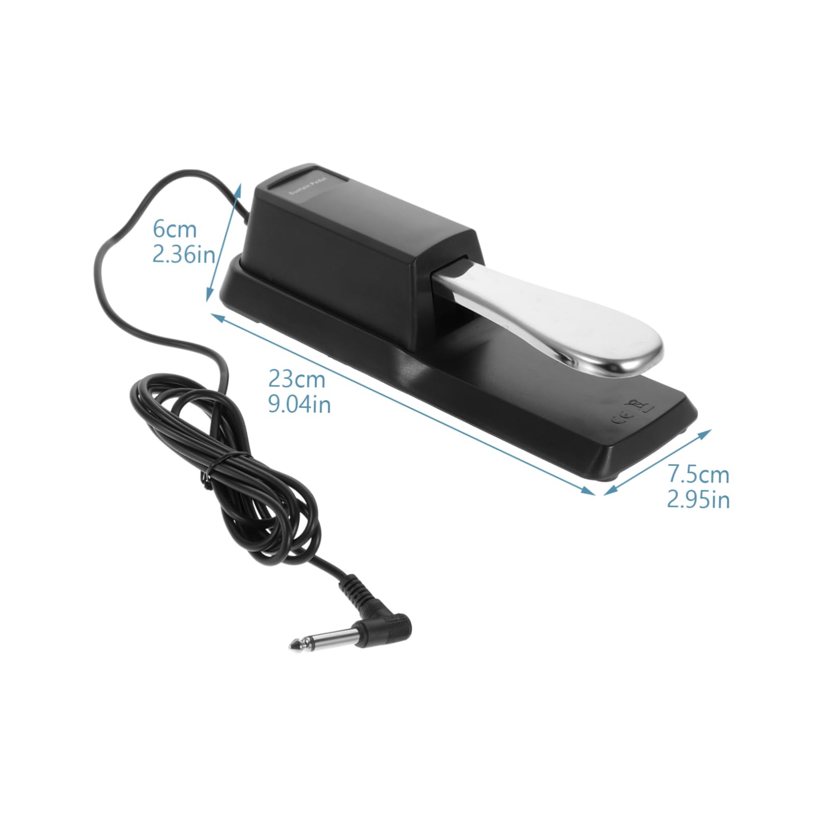 Milisten 1Pc Sustain Pedal for Piano Keyboard Foot Pedal Compatible with Electronic Keyboards Synthesizers and Midi Instruments Smooth Sound Durable Design