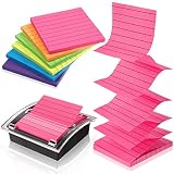 8 Pack Sticky Note Dispenser Pop Note Dispenser Set 3 x 3 Clear Top Black Base Pop up Dispenser Stic