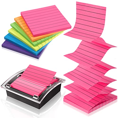 8 Pack Sticky Note Dispenser Pop Note Dispenser Set 3 X 3 Clear Top Black Base Pop Up Dispenser Sticky Note Holder Container Sticky Notes 6 Pop Sticky Notes And Adhesive For School (Fresh Style) #TOP13