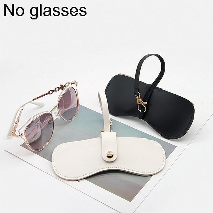 Pink Soft Leather Glasses Case Pouch Eyeglasses Bag Organizer Storage Portable Sunglasses for Women Men Eyewear Sleeve
