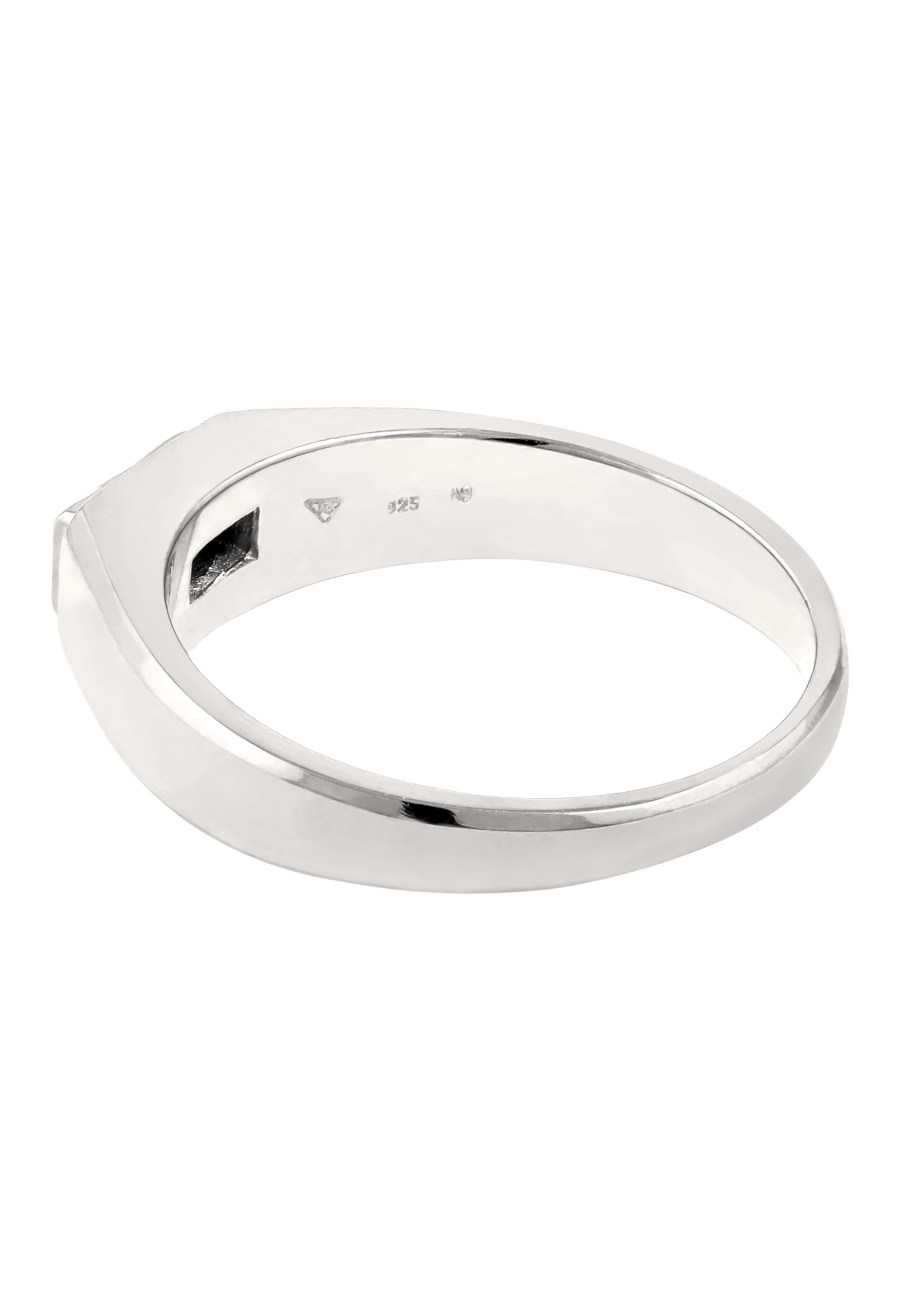 Kuzzoi Anello da uomo con zaffiro in argento sterling 925 lucidato da uomo, misura 60-66, 0605192625