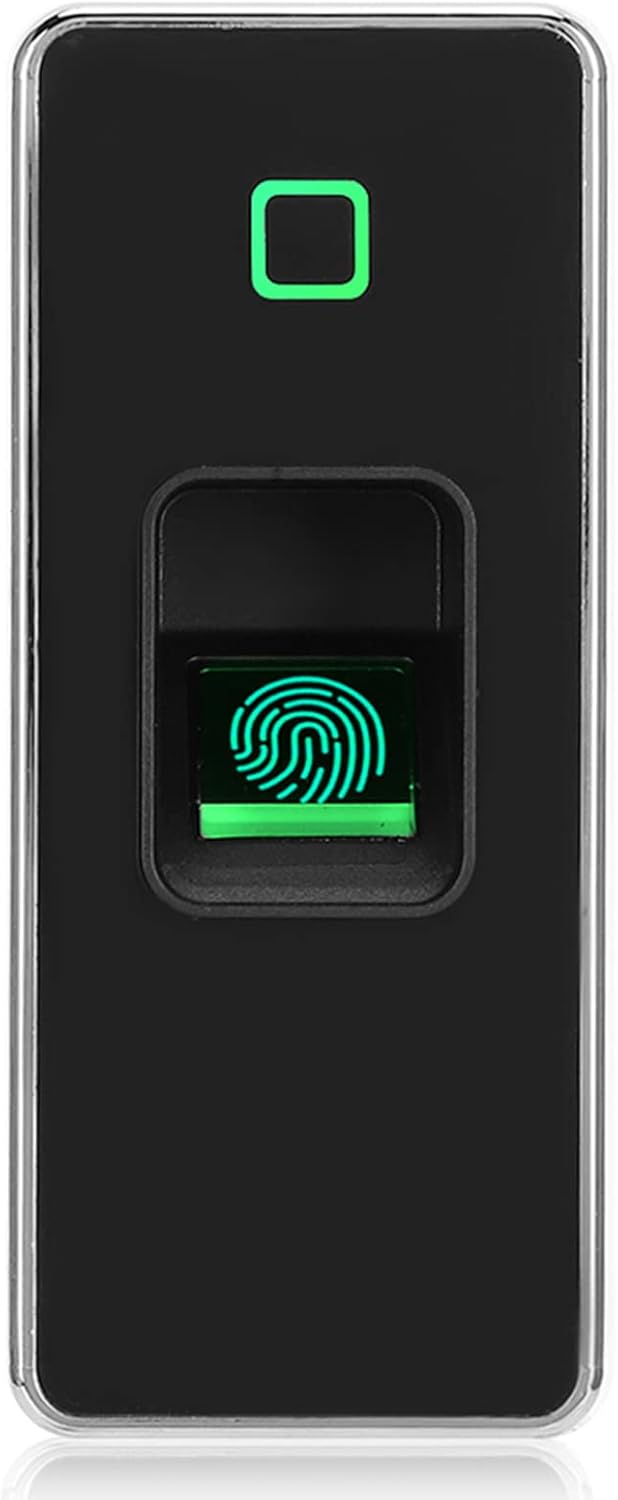 -Duty Metal Access Control Panel with 125kHz Card Reader, Fingerprint Scanner & Door Release — Secure Entry for Offices, Gates & Warehouses