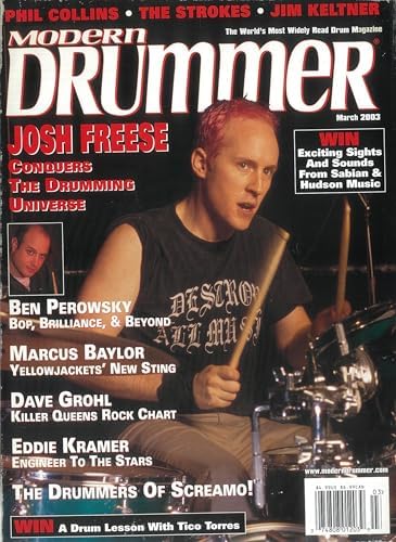 MODERN DRUMMER "Cover: Josh Freese" March 2003 Issue image 3
