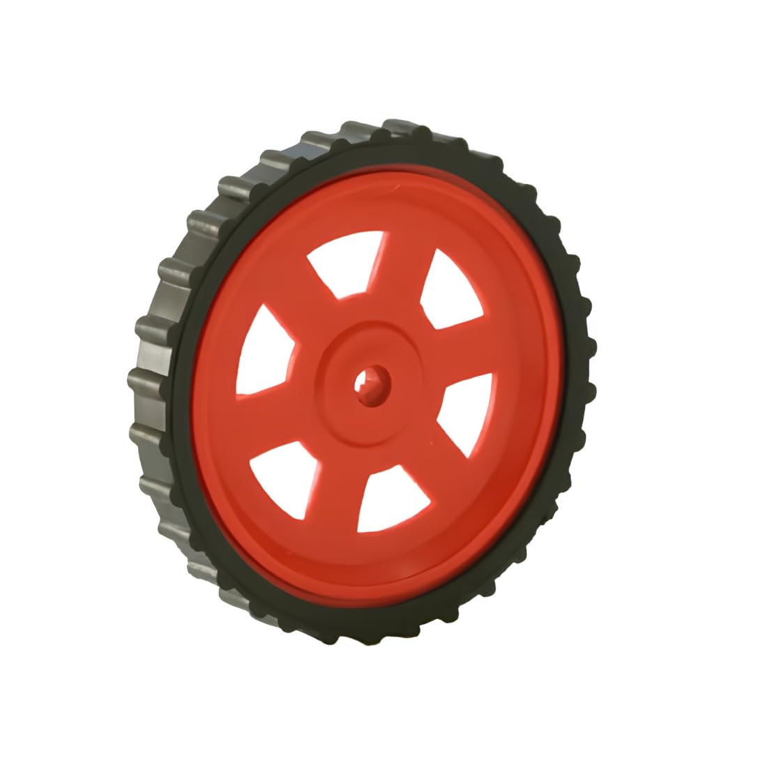 Robocraze Red BO Motor Wheel | Plastic Wheels for BO Motors, Robotics, Arduino, STEM, DIY Robot Cars & Science Projects (Pack of 2) 3