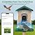 Smart Bird Feeder with Camera, 2.5k HD Camera Birds Feeders for Outdoors with AI Identify Species Solar Panel, Smart Bird House with Live View, Ideal Gift for Family and Birds Lovers (Green)