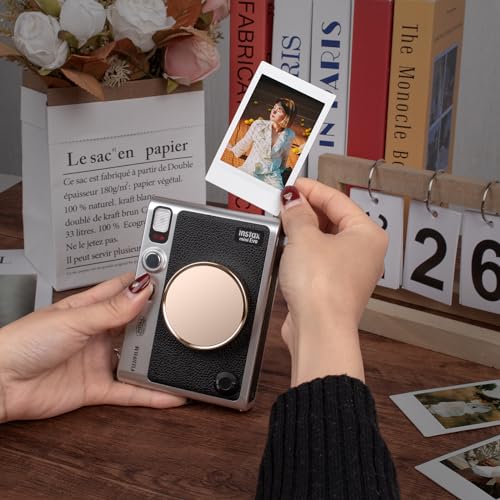Tapa de lente MUZIRI KINOKOO para cámara instantánea Fuji Instax Mini EVO, cubierta premium de plástico con interior flocado y cuerda anti-pérdida — Dorado Champán miniatura 5