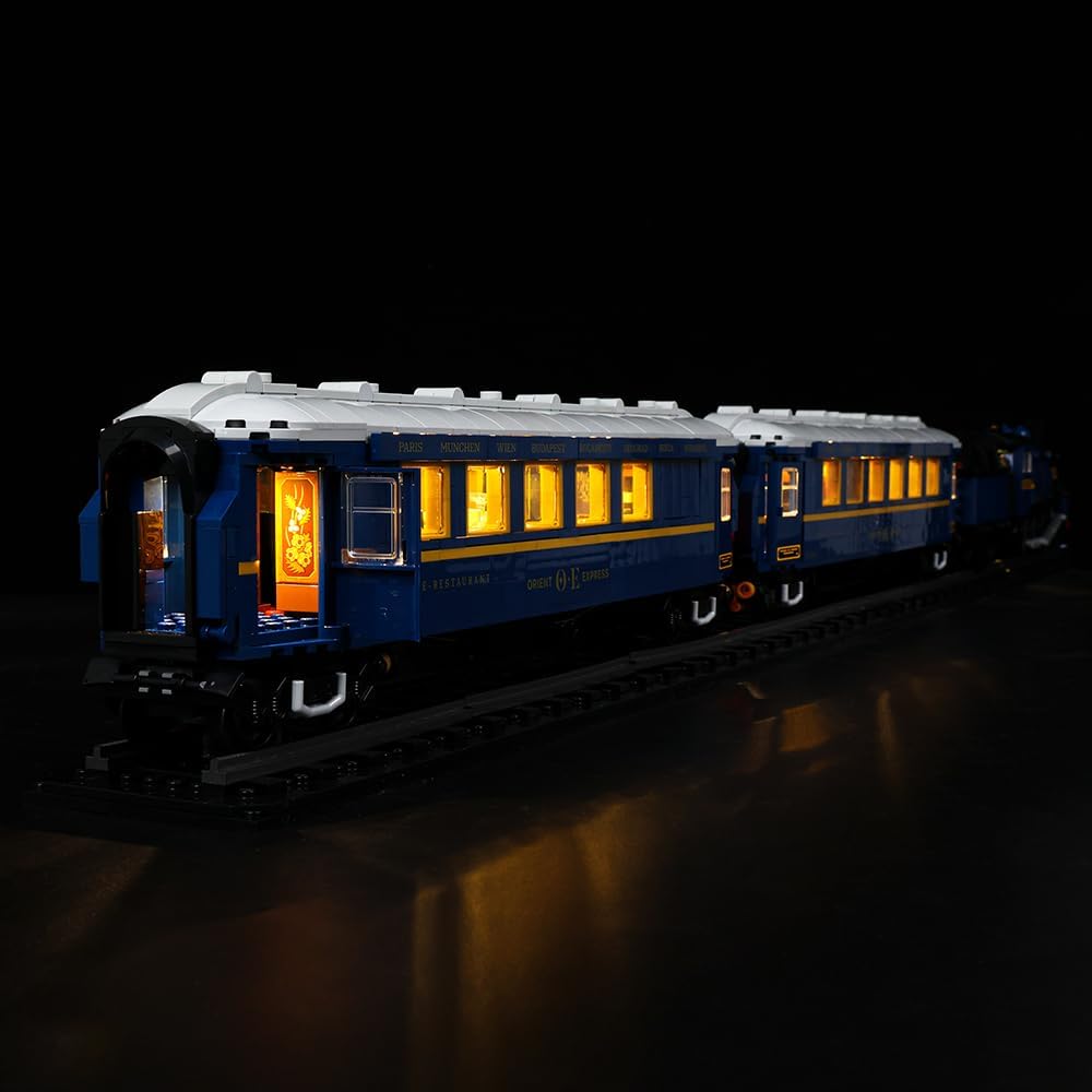Diagram showing Lego blocks combined with LED kits to create a lit model