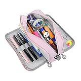 Bolsa de almacenamiento multifuncional: no solo se puede usar como bolsa de papelería, sino también como bolsa de viaje y bolsa de cosméticos, adecuada para estudiantes de todas las edades.