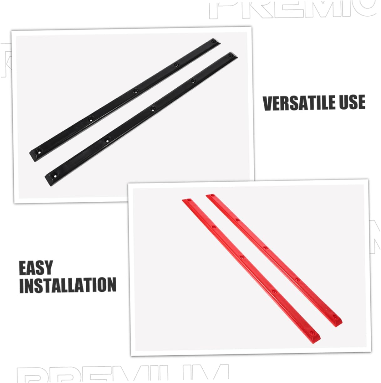 Hemoton 4pcs Skateboard Supplies Replacement Rails Accessory Easy Install Skateboard Grind Rail Protector