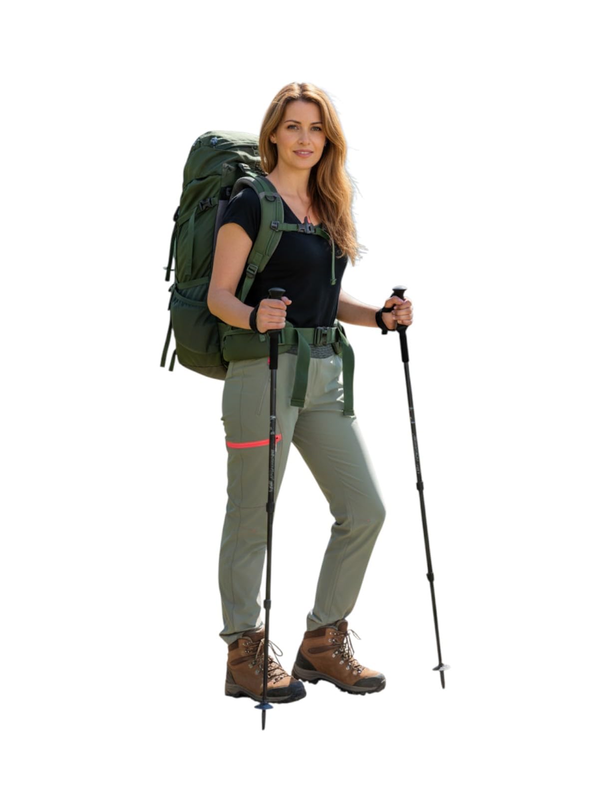 CMP Pantaloni da trekking da donna con tecnologia Dry Function, ultraleggeri ed elastici, con tecnologia Dry Function. traspiranti, ad asciugatura rapida e perfetti per le avventure all'aria aperta
