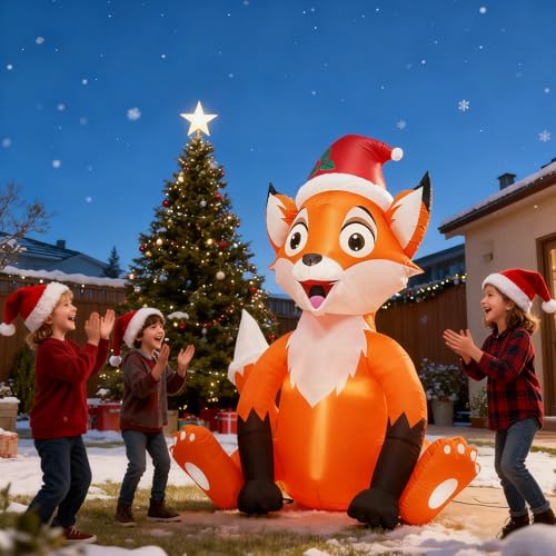 Décorations gonflables animalières d'extérieur avec LED géantes de Noël - 3
