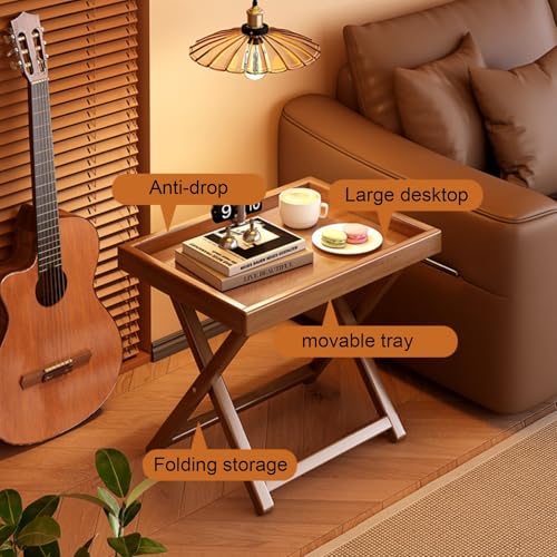 Mesa de centro plegable con bandeja extraíble moderna para salón 4