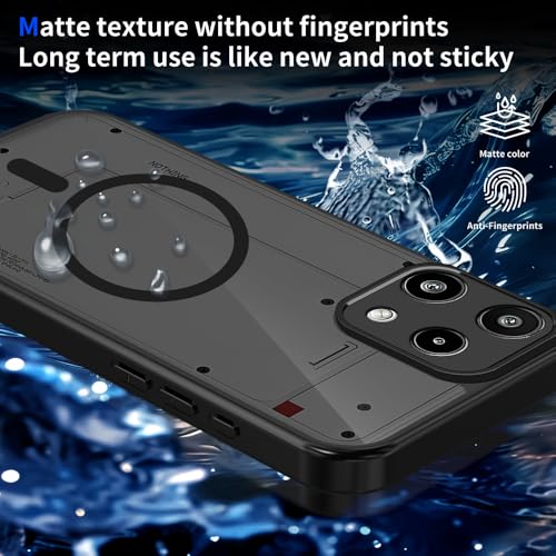 Image of Shockproof Hybrid Armor Back Cover Case Compatible with Nothing Phone 3a Lite 5G (Smoke Back-Black TPU Bumper with Translucent PC (Nothing 3A Lite)