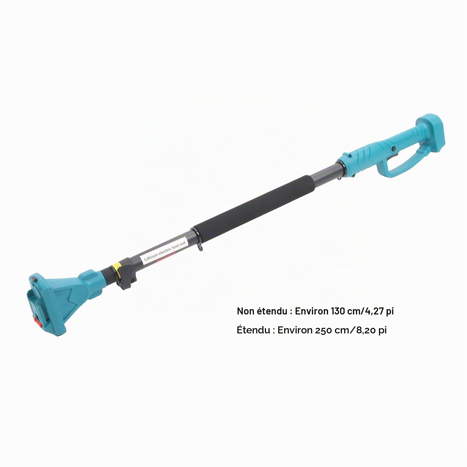 Poteau D'extension pour Sécateur électrique sans Fil, Poteau D'extension Télescopique de 3,4 Pieds à 4,9 Pieds, Compatible avec la Batterie BL1820 BL1830 BL1840 BL1850 BL1860