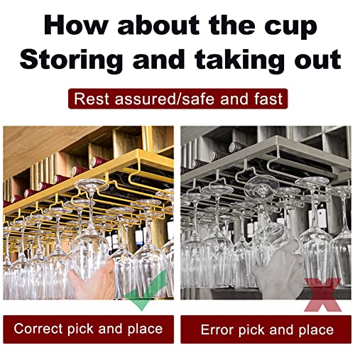 Support à verres à vin suspendu pour un rangement intelligent - 8