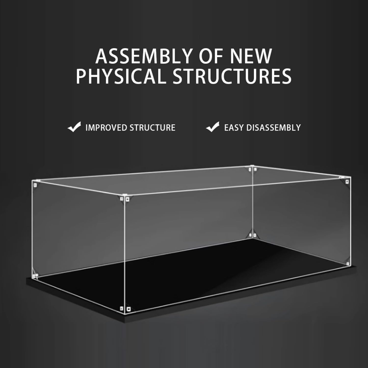 Boîte Vitrine Acrylique Compatible avec 76419 , Amélioré Présentoir Boîte Anti-Poussière Display Case Transparent Boîte d'affichage