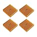 4 szt. akcesoria do drukarek 3D 40 mm radiator złoty aluminium 40 x 40 x 11 mm chłodnica radiator do chłodzenia drukarek 3D Makerbot MK7/MK8, TEC1-12706 termoelektryczny chłodziarka do granulatu