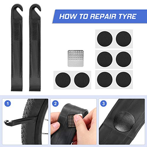 Ferramentas para bicicletas, Romacci Kit de ferramentas de reparo de mountain bike portátil para rep