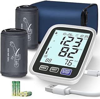 Blood Pressure Machine Upper Arm, 2 Size Cuffs M/L and XL, Medium/Large 9
