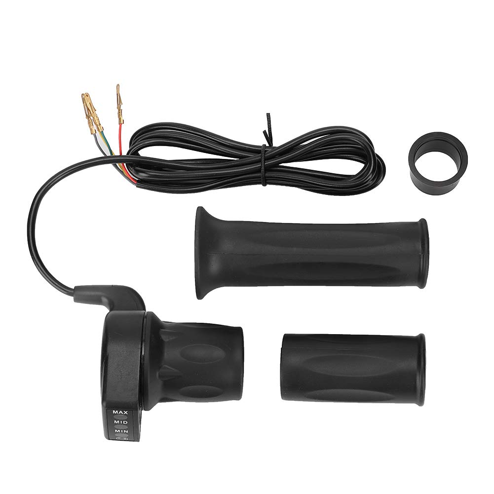 Akozon Windgoo gashendel elektrische gashendel, 36V halve draaigreep met LED-vermogensdisplay, sleutelslot voor e-bike, scooter voor e-bike, gashendel