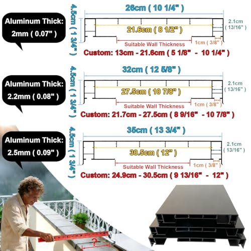 Placa de aluminio para mampostería con canal LED integrado de protección perimetral 6