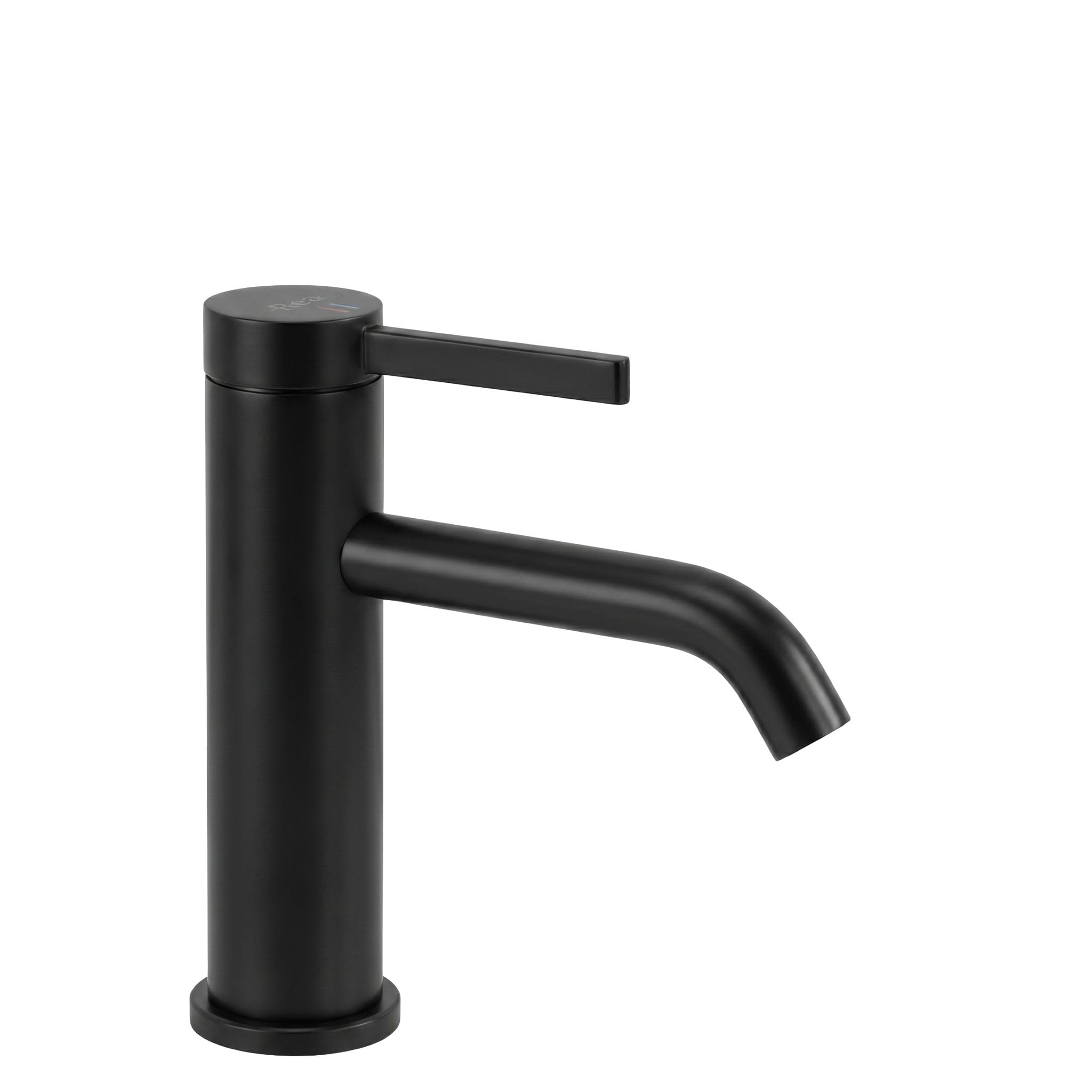 Robinet de salle de bain Rea Rivo mitigeur lavabo noir mat en laiton 16,5 cm